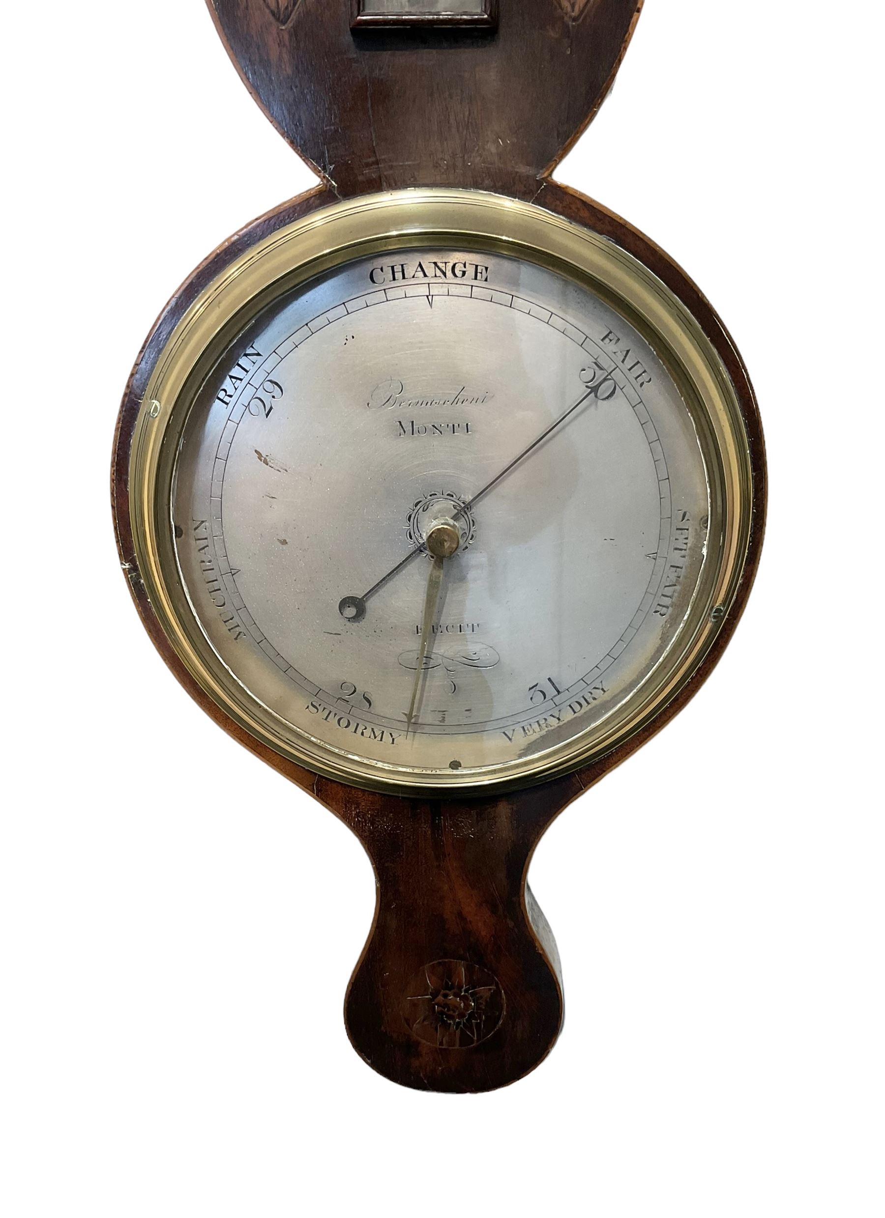 Monti - George III mercury barometer c1810 - Image 2 of 5