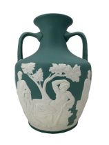 Wedgwood Limited Edition Teal Jasper Portland Vase