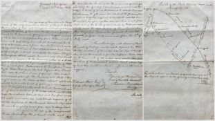 Francis Ronaldson (d.1818) - three page letter to William Kerr discussing means of shortening the Ma