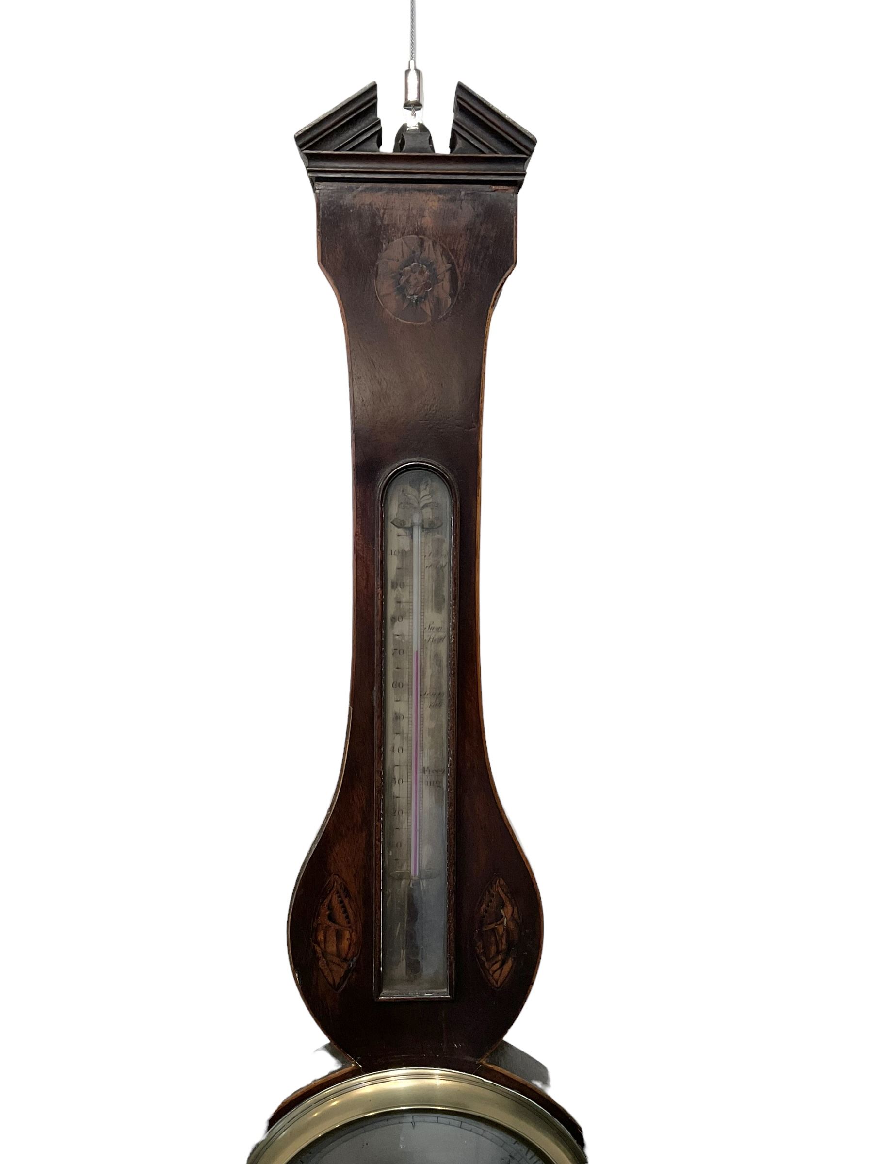 Monti - George III mercury barometer c1810 - Image 4 of 5