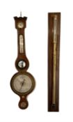 20th century replica of a 19th century "Kew pattern" barometer and a 19th century mercury wheel baro