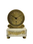 Thomas Moss of Ludgate Street London - Regency 8-day boudoir clock with a single train fusee movem