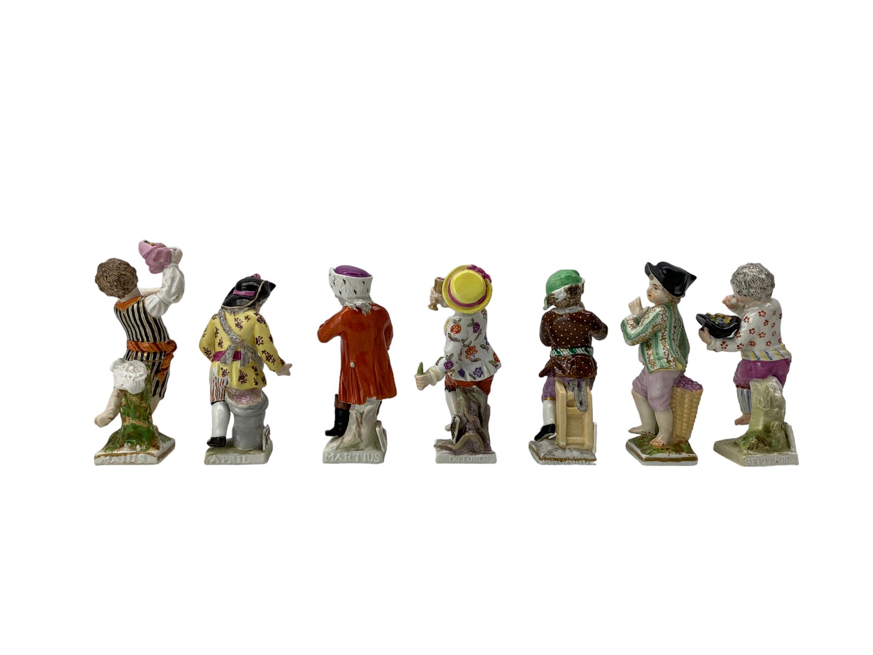 Seven 19th century Rudolstadt figures from the - Image 2 of 3