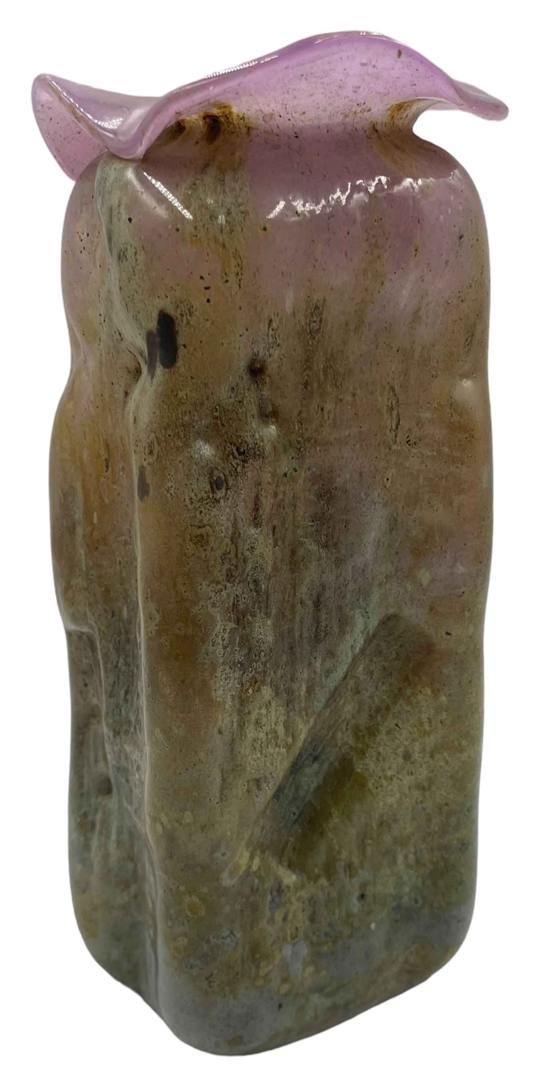 20th century studio glass vase