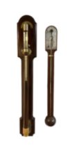 Two 20th century replica 18th century mercury stick barometers