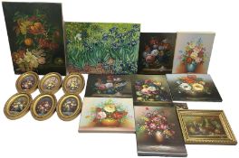 Large collection of original still life oils