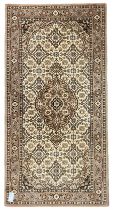 Persian Herati design camel ground rug