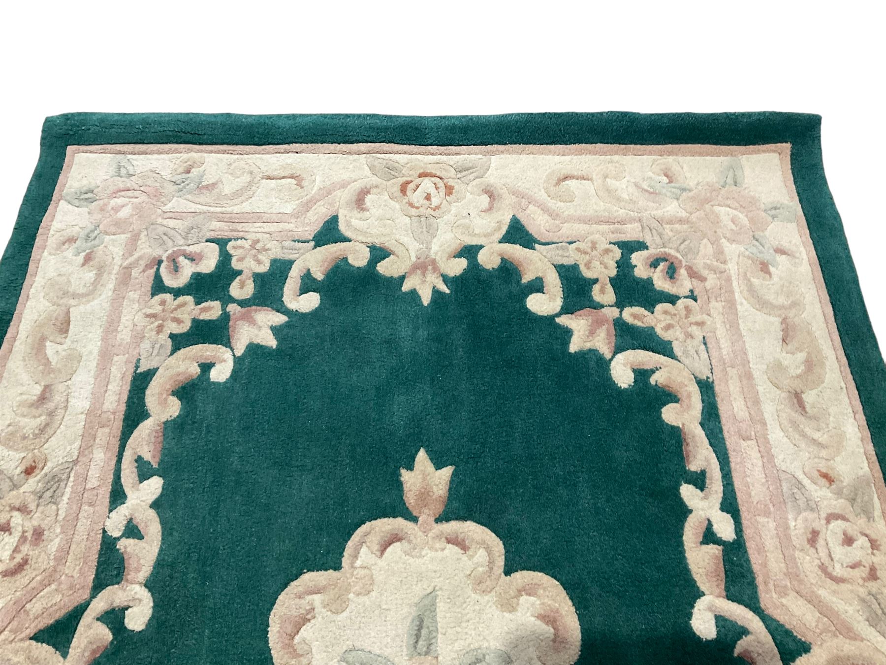 Chinese design turquoise ground rug - Image 2 of 4