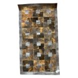 Small contemporary cowhide rug