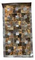 Small contemporary cowhide rug