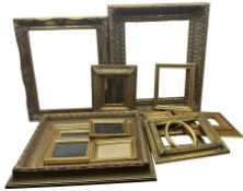 Large collection of heavy gilt ornate frames