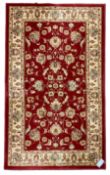 Persian design red ground rug