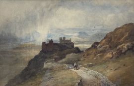Josiah Wood Whymper (British 1813-1903): 'Harlech Castle' - Gwynedd Wales