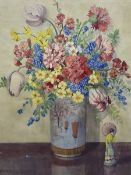 Dorcie Sykes (British 1908-1988): Still Life of Flowers in a Vase