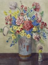 Dorcie Sykes (British 1908-1988): Still Life of Flowers in a Vase