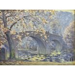 John Smith Atherton (British 1877-1943): Barden Bridge - Yorkshire Dales
