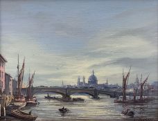Max Parsons ARCA (British 1915-1998): 'Blackfriars Bridge - London Thames'