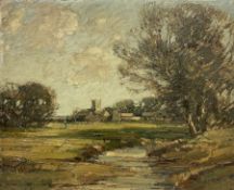 Kershaw Schofield (British 1872-1941): Yorkshire Landscape