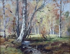 Tom Campbell (Scottish 1865-1943): ‘October Sunshine’