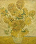 After Vincent van Gogh (Dutch 1853-1890): 'Sunflowers'