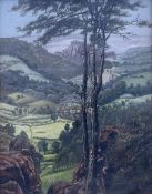 W Blackmore (British 19th Century): 'The Vale of Cromford and Matlock from the Black Rocks'