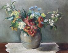 Dorothy King (British 1907-1990): Still Life of Flowers in a Vase