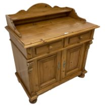 20th century pine side cabinet