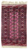 Persian Bokhara violet ground rug