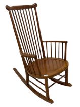 Hardwood stick back rocking chair