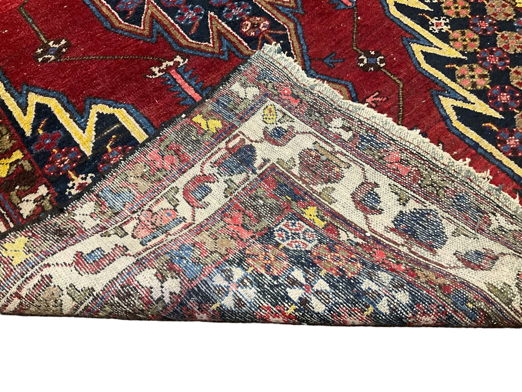 Persian Hamadan red ground rug - Image 6 of 6