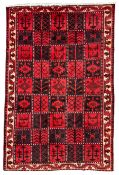 Persian Lori Bakhtiari crimson ground rug