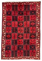 Persian Lori Bakhtiari crimson ground rug