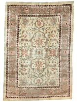 Persian Heriz pale camel ground rug