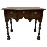 18th century oak lowboy