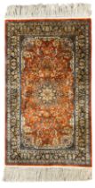 Fine Persian amber ground rug