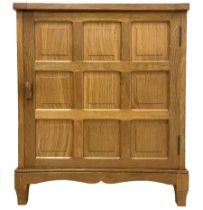 Fishman - adzed oak cupboard