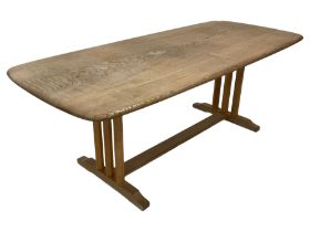 Ercol - elm and beech dining table