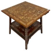 Chinese inlaid hardwood table