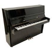 Steinhoff - compact black lacquered upright piano