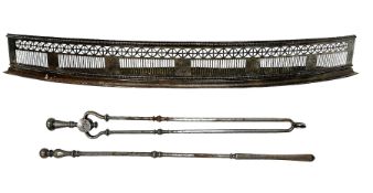 George III steel bow front fender