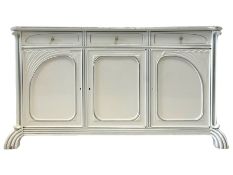 French design white finish sideboard