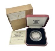 The Royal Mint United Kingdom 1992 1993 dual dated EEC silver proof piedfort fifty pence coin