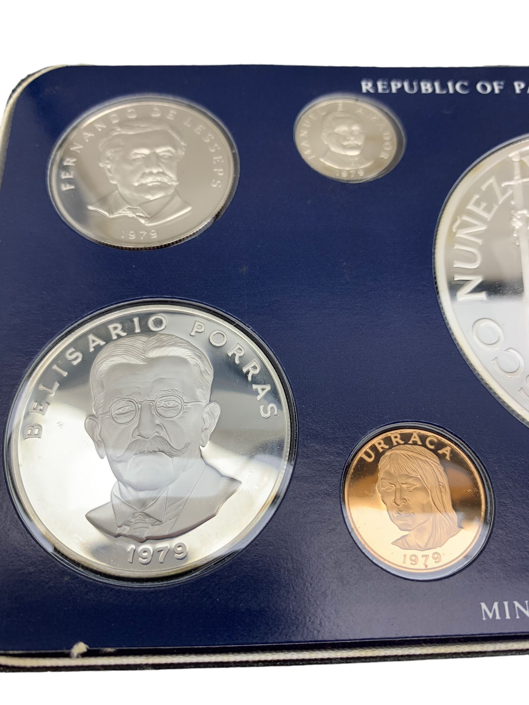 Republic of Panama proof nine coin set - Image 5 of 5