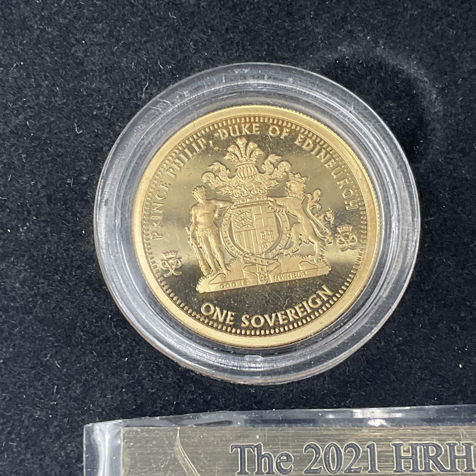 Queen Elizabeth II Tristan Da Cunha 2021 'HRH Prince Philip Tribute Gold Sovereign Prestige Set' com - Image 4 of 9