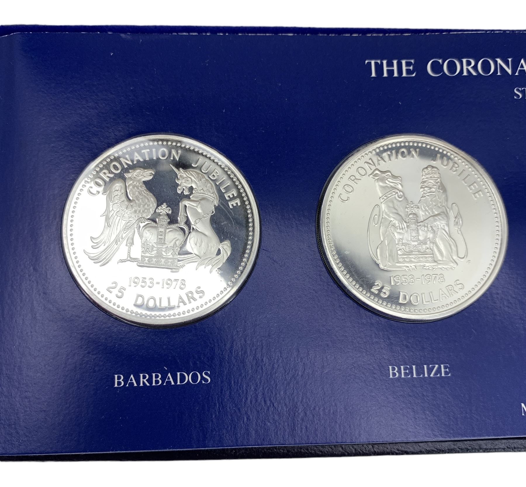 The Coronation Jubilee Crown Coins sterling silver proof set - Image 3 of 4