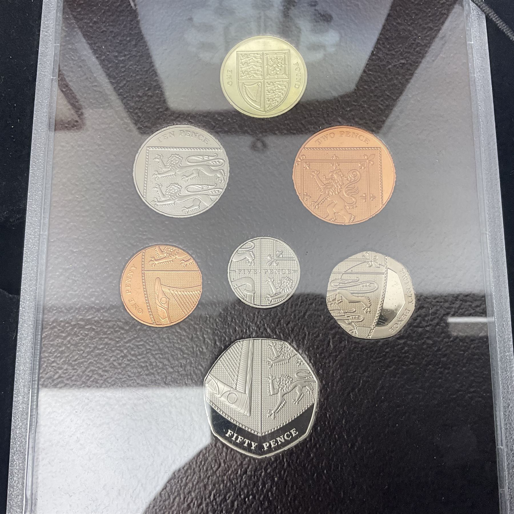 The Royal Mint United Kingdom 1972 - 1982 'The Queen Elizabeth II Collection' comprising four sterli - Image 2 of 9