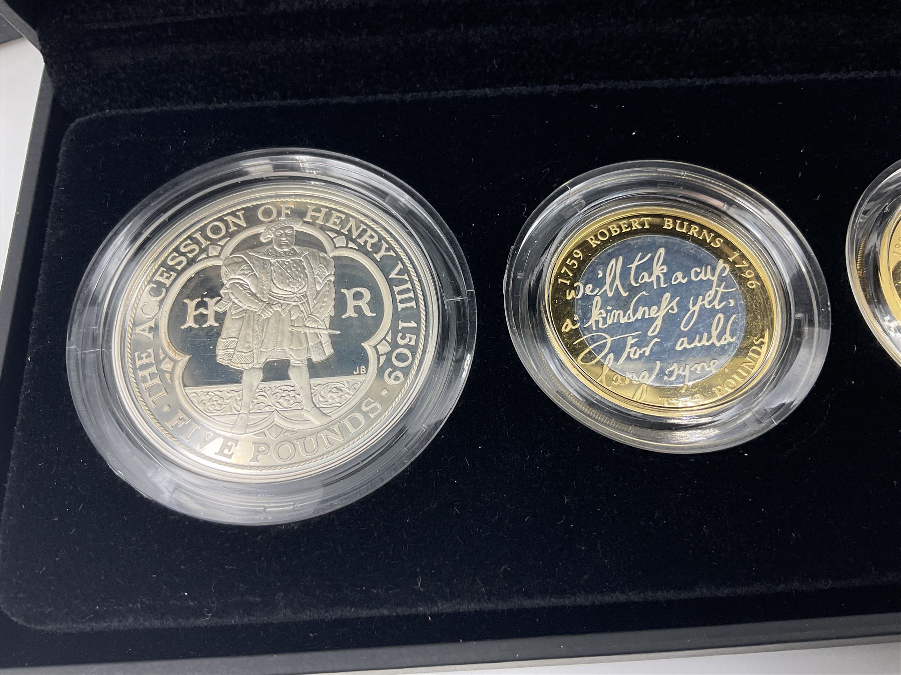 The Royal Mint United Kingdom 2009 silver proof piedfort four coin collection - Image 2 of 9