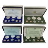 Two Trinidad and Tobago proof eight coin sets