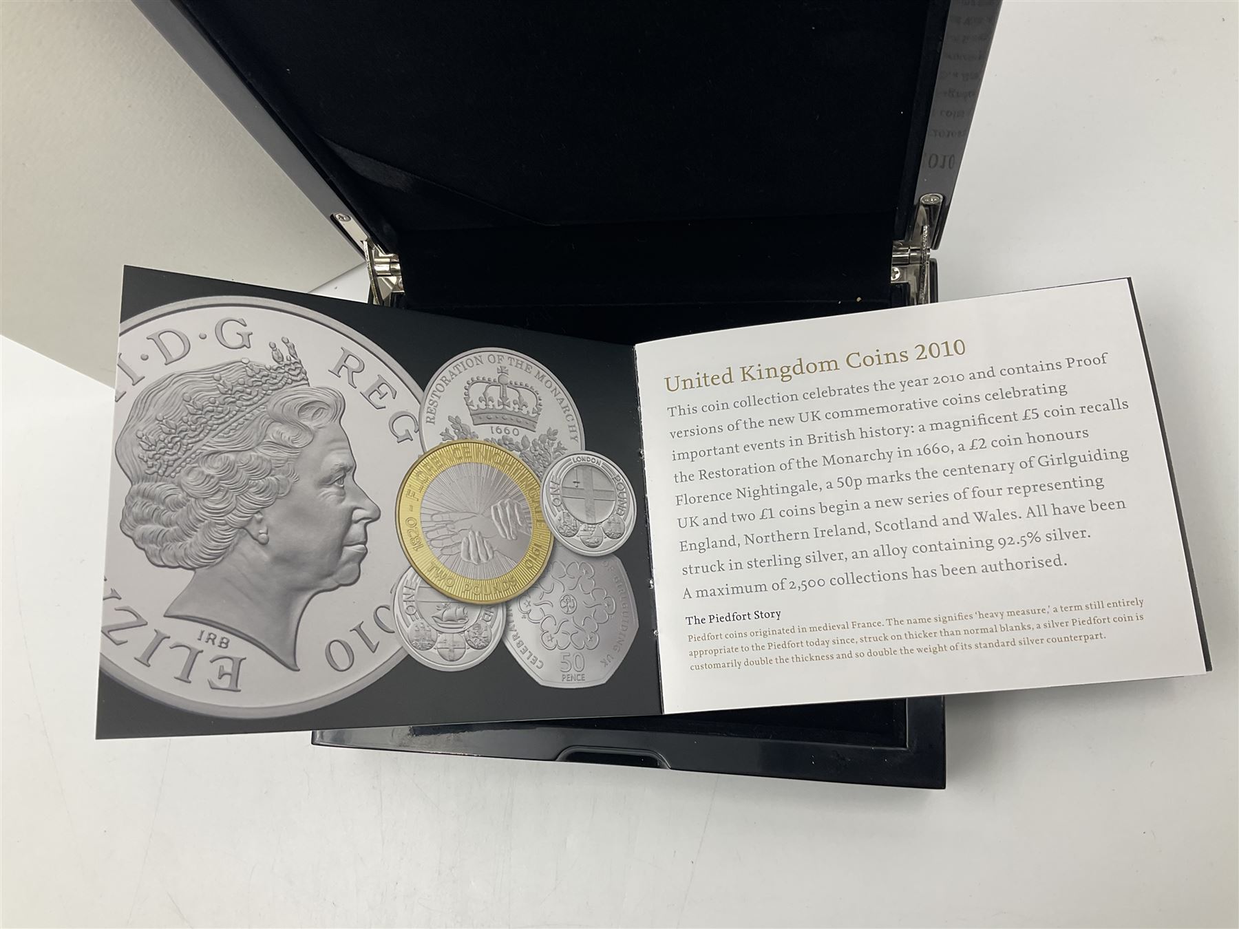 The Royal Mint United Kingdom 2010 silver proof piedfort five coin set - Image 7 of 9