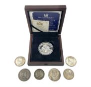 Two German States Prussia 1861 thaler coins commemorating the Coronation of Wilhelm and Augusta